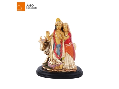 Decoration India Water Plating Polyresin Idol Hindu God Resin Statues
